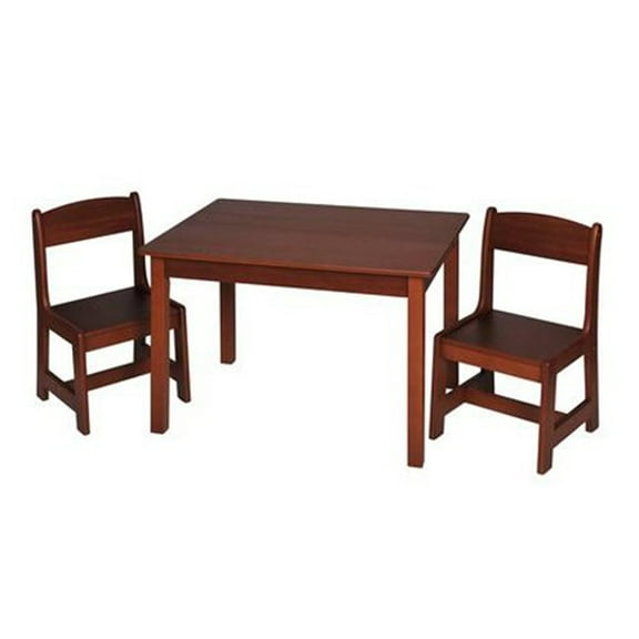 Gift Mark Kids Rectangle Table with 2 Chairs Set, Multiple Colors