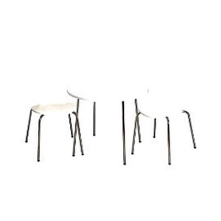 Gift Mark Modern Childrens Table and 2 Chair Set with Chrome Legs