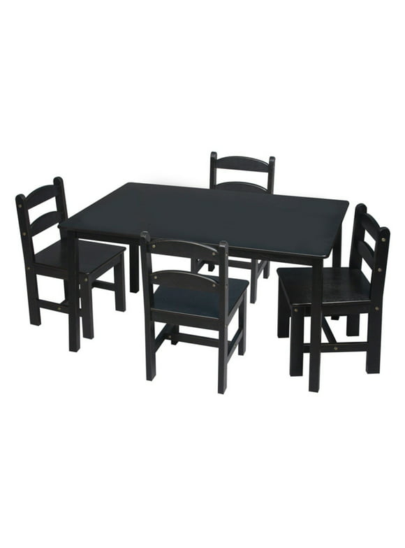 Gift Mark Rectangle Table and Chair Set - 5 Piece