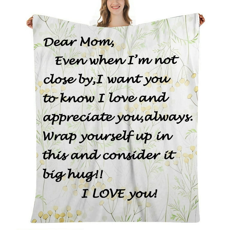 Gift for Mom Birthday Gifts from Daughter Son Unique Mothers Day Birthday  Christmas Blanket Gifts Ideas for Mom I Love You Mom Gifts to My Mom  Presents for Mother Mom,52x59''(#293,52x59'')F 
