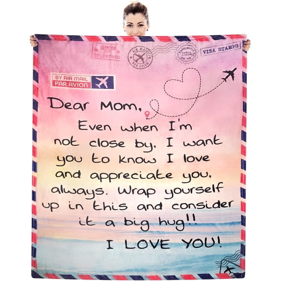 Gift for Mom, Super Fluffy Throw for Mom Birthday Gifts Throw Blankets from Daughter Son for Mothers Day Valentines Day Best Gift for Wife (60''''x80'''')