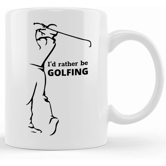 Gift Mug For Golfer I'd Rather Be Golfing Birthday Present For Golfer Gift For Golf Lover Gift For Him Or Her Birthday Present Dad, Fathers Day Mug, Gifts For Dad, Unique Fathers Day Gi