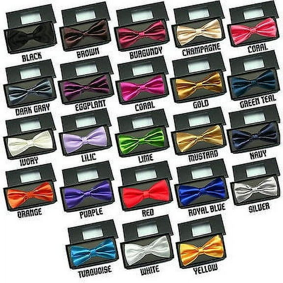 Gift Party Formal Tuxedo Suits Satin BOW TIE from Boy Baby Toddler Kid to Men