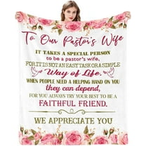 Gift for Pastor Appreciation Gifts Idea for Pastor Christian Pastor Gifts for Pastor Birthday Religious Gifts for Pastor to Our Pastor Blanket 50x60 Inches