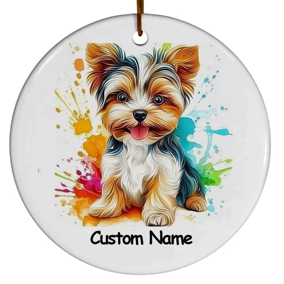 Peruvian Inca Orchid Gift, Personalized Ornament with Name, Gifts for Women, Men, Gift for Dog Lovers, Gifts for Christmas 2025, Christmas Decoration