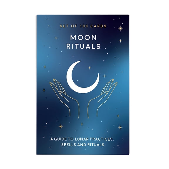 Gift Republic 100 Moon Ritual Cards | Self Care Practices, Spells, Affirmations