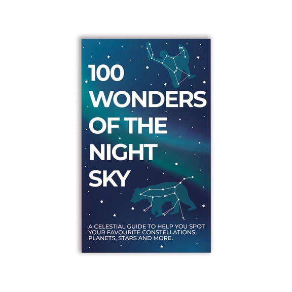 Gift Republic 100 Wonders of The Night Sky Celestial Guide Card Pack for Stargazers | Spot Constellations, Planets & Stars for Astronomy Lovers, Blue