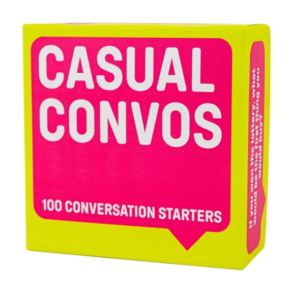 Gift Republic Casual Convos Conversation Cards 100 Conversation Starters, Icebreaker Card Game for Family, Friends, Couples & Parties