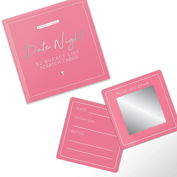 Gift Republic Date Night Scratch Cards 52 Date Ideas Couples Gift Personalised Memory Box Boyfriend Girlfriend Husband Wife Valentines Day Anniversary