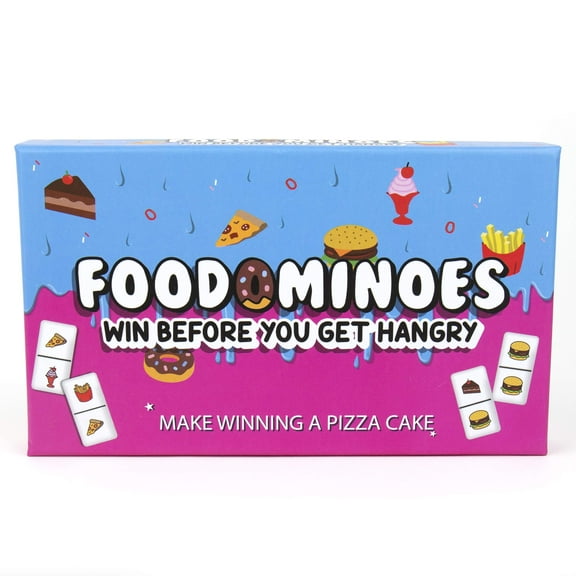 Gift Republic GR670010 Fat Free Games-Foodominoes 28 Piece, Multi