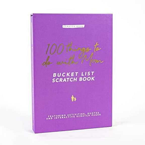 Gift Republic Scratch Off Book|Mum Edition|100 Things To Do Scratch Off|Bucket List Edition|Personalisable Memory Journal|A Gift Mum Will Value|Creating Memories That Last A Life-Time,Medium, GR830002