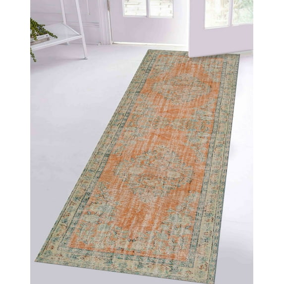 Gift Rugs, Home Decor Rug, Runner Rugs, Luxury Rug, Oushak Rugs, Bridesmaid Gift Rug, Salon Rugs,Door Mat Rug, Car Mat Rug, 3.3'x6.5' - 100x200 cm