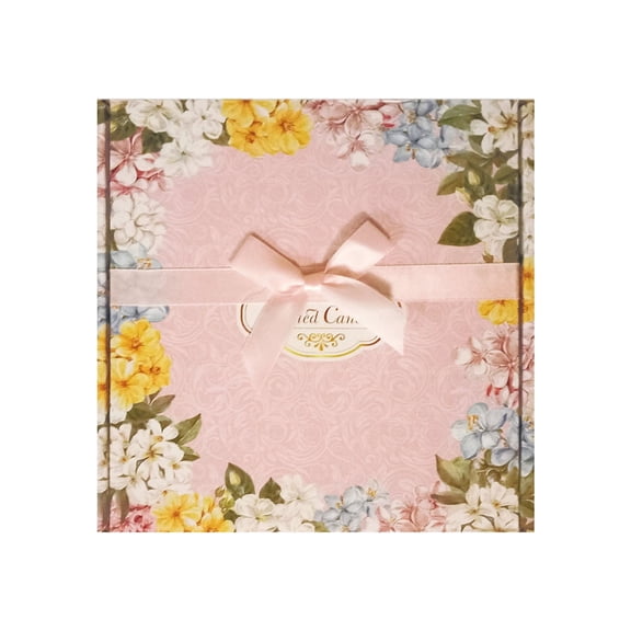 Gift Set 4 Pack Flower Scented Candles, 4.4 Oz Natural Soy Aromatherapy Candles