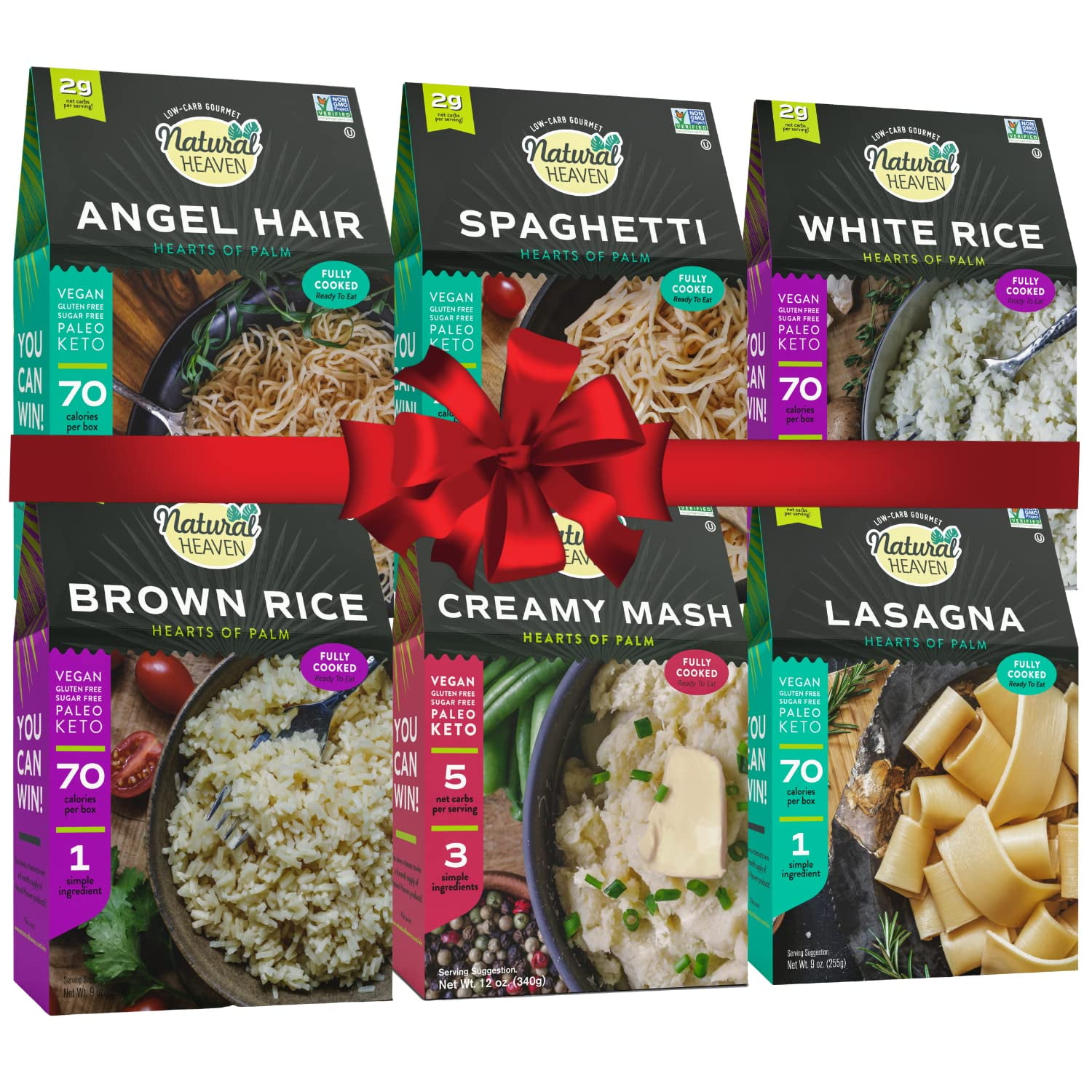 Gift Set Hearts of Palm Variety Pack LowCarb, LowCalorie Creamy