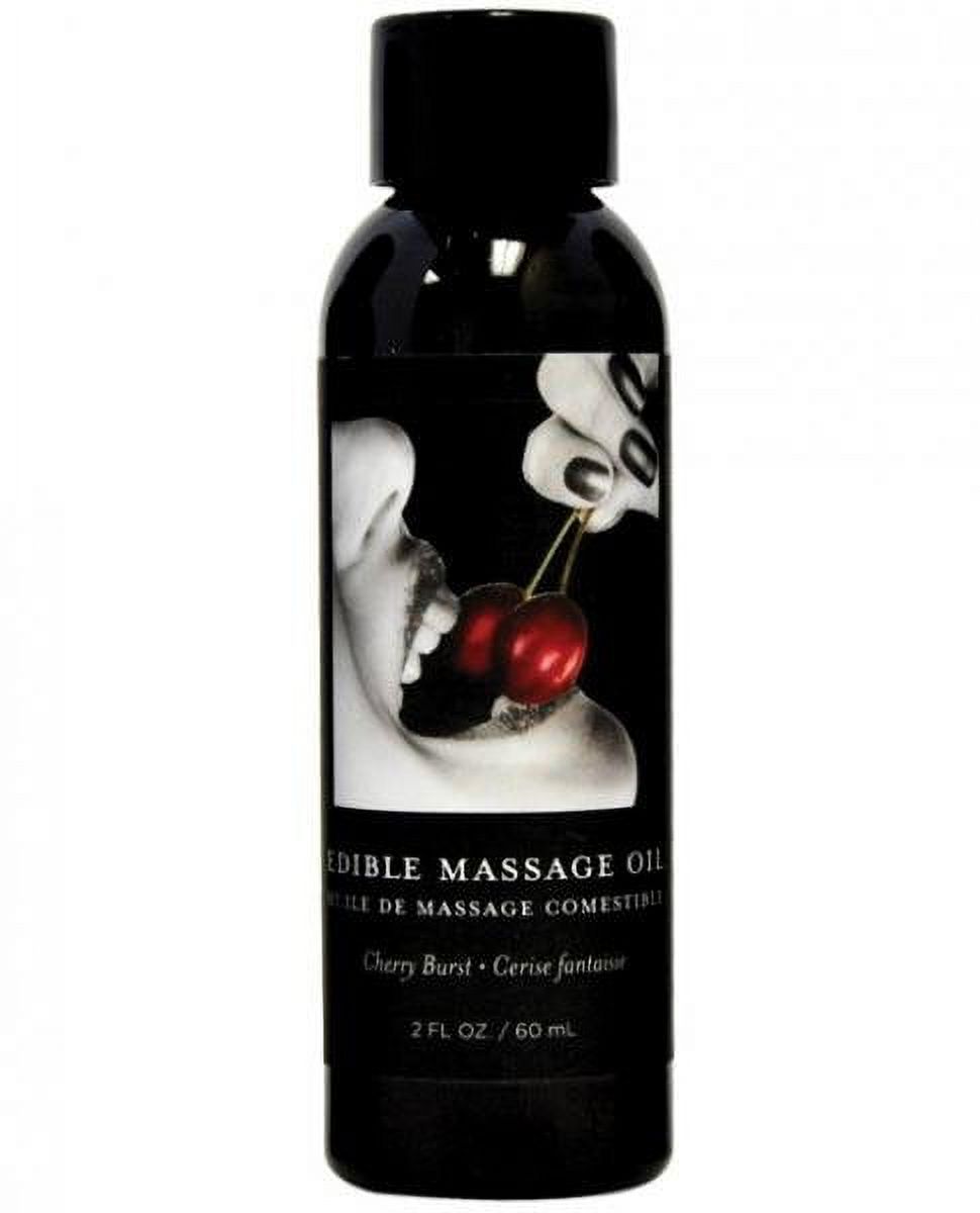 Gift Set Of Earthly Body Edible Massage Oil Cherry 2oz And a Tube if .Ese Cream 1.5 oz. Cherry