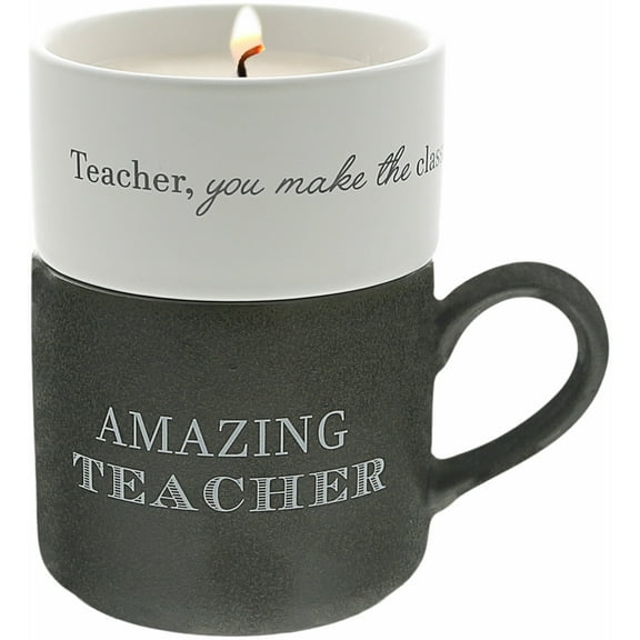 Pavilion Gift Company - Teacher - Stacking Mug and Candle Set
100% Soy Wax Scent: Tranquility