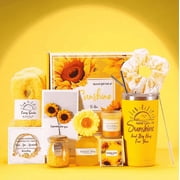 SR Birthday Gift Set, Sunshine Gift Set for Women, Mothers day Gift, Get Well Soon Gifts, Birthday gifts for women, gifts love wellness care packages for teachers, students