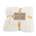 thumbnail image 1 of Gift Sets Matoen Bath Towels Set - Cotton Bathroom Shower Extra Absorbent Towel Super Soft 1 Bath Towel(28.7"x55") 1 Face Towel(13.8"x29.5") - White, 1 of 4