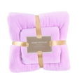 thumbnail image 1 of Gift Sets Matoen Bath Towels Set - Cotton Bathroom Shower Extra Absorbent Towel Super Soft 1 Bath Towel(28.7"x55") 1 Face Towel(13.8"x29.5") - Light Purple, 1 of 6