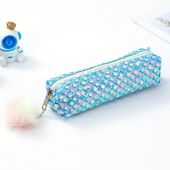 Gift Sets for Women Glitter Chalk Bag Shiny Pencil Bag Student Sequin Storage Pencil Bag Cosmetic Bag