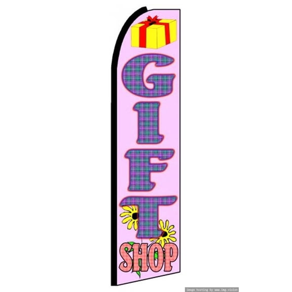 Gift Shop Swooper Flag (Hardware Not Included) |Advertisement /Business Flags | Feather Flag |