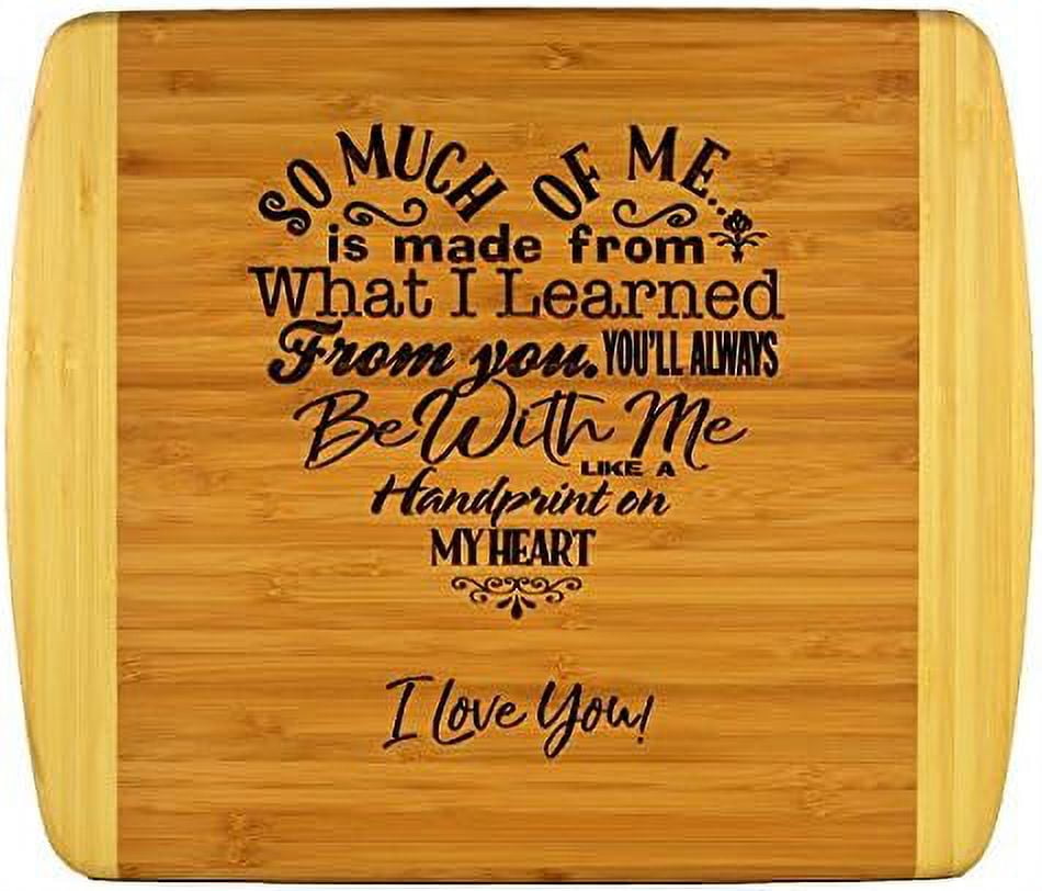  Wooden Cutting Boards for Mom 12 x 9 - Engraved with Mother's  Poem - Kitchen Cutting Board Gift with a Heart Shaped Cut Out - Kitchen  Presents for Christmas Gifts 