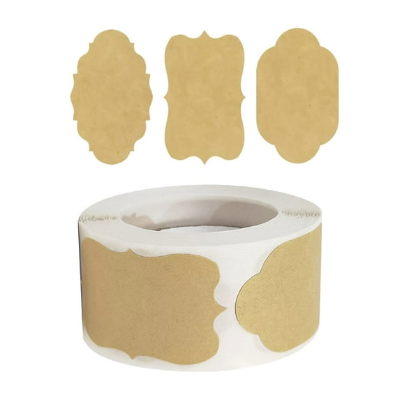 Gift Sticker Writeable Label Sticker Jams Label Adhesive Label for Christmas Birthday Party Gift Wrapping