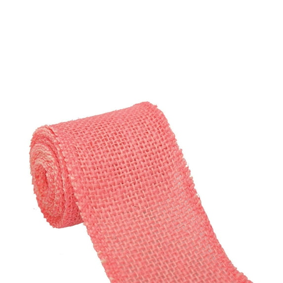 Gift Tags Wedding Jute Belt String Strap Craft Burlap Ribbon Roll Pink 2.2 Yard