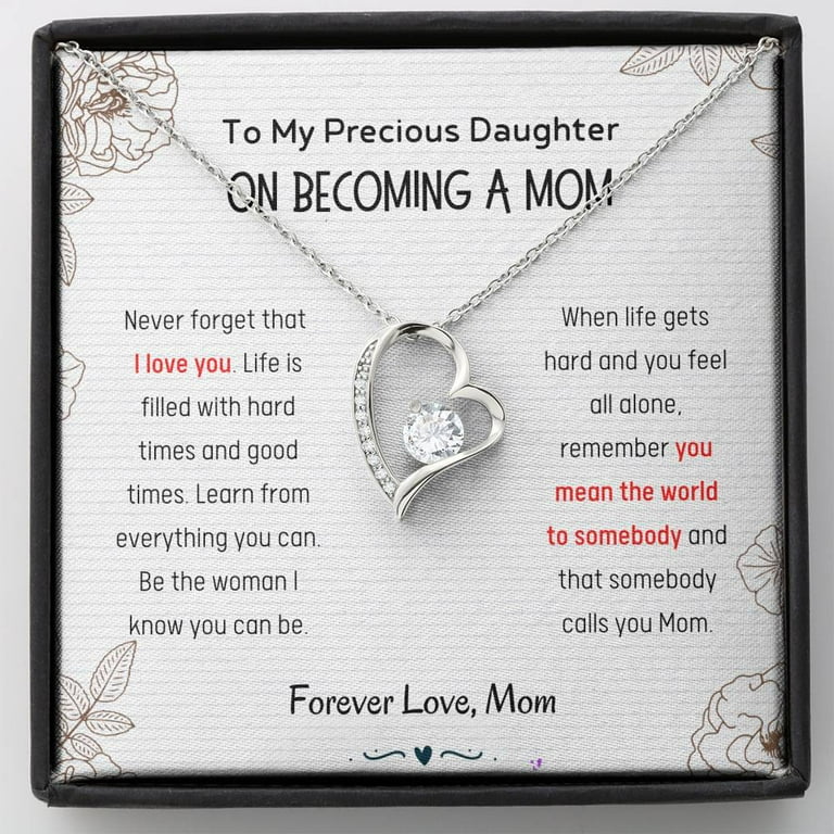 Gift To Daughter On Becoming A Mom - Forever Love Necklace, Personalized  Gift, Gift For Her, Gifts For Mom, New Mom Gift, Mom Gifts, Baby Shower  Gift