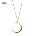 thumbnail image 1 of Gift Valentine's Day Family Jewelry Rescent Necklaces Couple Necklace Clavicle Necklace Moon Necklace GOLD, 1 of 8