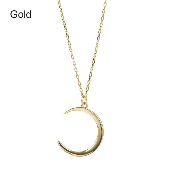 Gift Valentine's Day Family Jewelry Rescent Necklaces Couple Necklace Clavicle Necklace Moon Necklace GOLD