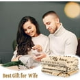 thumbnail image 1 of Gift for Wife, Birthday Gifts for Wife from Husband, Romantic Wedding Anniversary Blanket Gifts for Her, Wife Gifts for Birthday/Anniversary/Christmas, to My Wife Blanket, 1 of 6