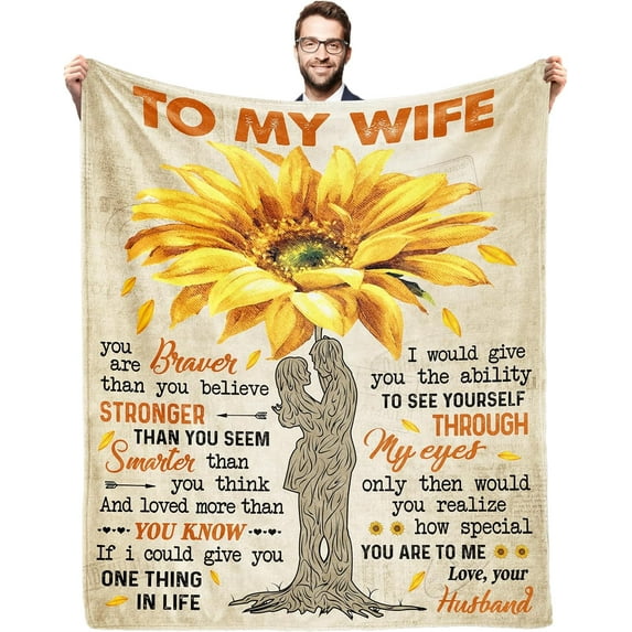 Gift for Wife from Husband, to My Wife Blanket, Birthday Gifts for Wife, Anniversary Birthday Gifts for Wife, Wife Birthday Gift, Gift for Wife Anniversary Birthday Christmas