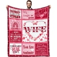 thumbnail image 1 of Gift for Wife from Husband, to My Wife Blanket, Birthday Gifts for Wife, Anniversary Birthday Gifts for Wife, Wife Birthday Gift, Gift for Wife Anniversary Birthday Christmas, 1 of 5