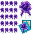 thumbnail image 1 of Gift Wrap Bows, Christmas Gift Bows, 20 Pcs Unassembled Organza Ribbon Flower Bows for Gift Boxes and Wedding Decorations, Reusable Portable Elegant Striped Design, 1 of 4