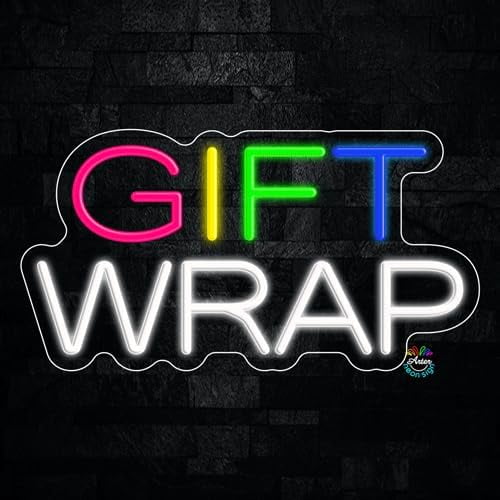 Gift Wrap LED Neon Sign 19"L x 10"H #32317