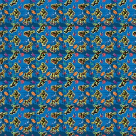 Gift Wrap - Ninja Turtles - 30 Inch X 5 Ft - Paper - 1 Roll