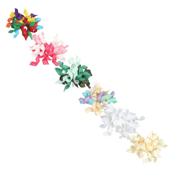 Gift Wrap Paper,Curly Ribbon Packaging Bow Orange Bow Adhesive Bow Suitable For Wine Bottles Candy Bags Packaging Accessories 8pc