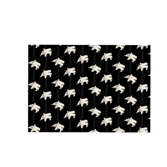 Gift Wrap Paper, Halloween Wrapping Paper with Ghost Jack O Lantern Prints, 28X20 Inch Black Wrapping Paper for Gifts, Halloween Themed Packaging Paper for Party Favors, 1 Sheet