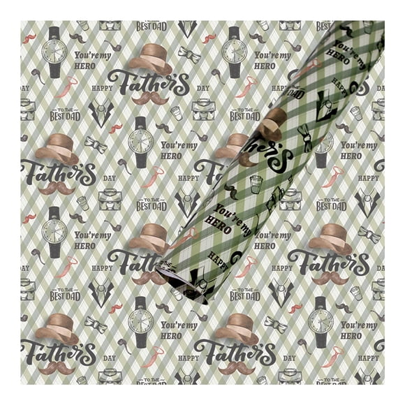Gift Wrap Paper,Mattes White Cowhide Father'S Day Gift Wrapping Paper Gouache Nostalgic Gift Decoration Paper