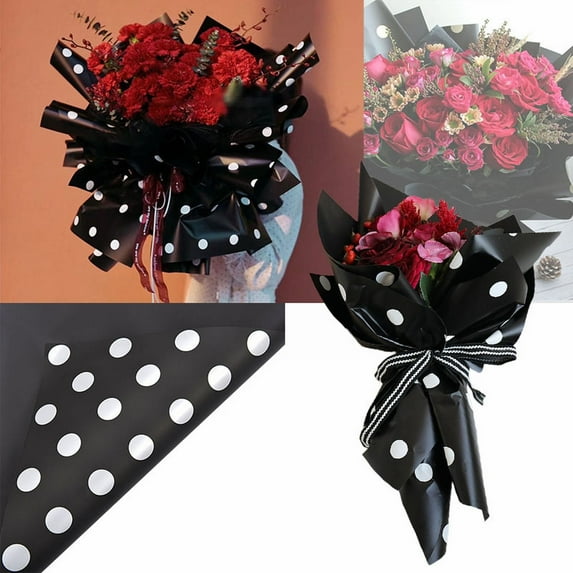Gift Wrap Paper,New Floral Packaging Material For Fresh Flowers Thickened Bouquet Dot Wrapping Paper