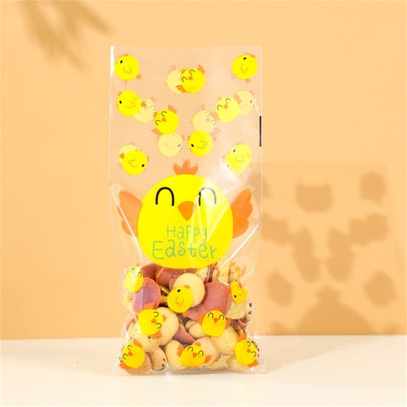 Gift Wrap Paper,Small Easter Chick Rabbit OPP Handy Snack Chocolate Gift Gift Packaging Candy Bag