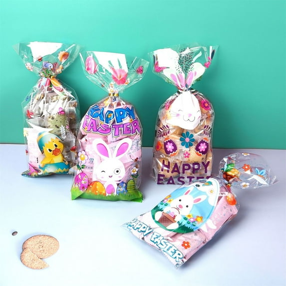 Gift Wrap Paper,Small Easter Chick Rabbit OPP Handy Snack Chocolate Gift Gift Packaging Candy Bag