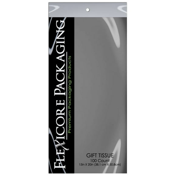 Gift Wrap Tissue Paper 15 X 20 - 100 Sheets (Gray)