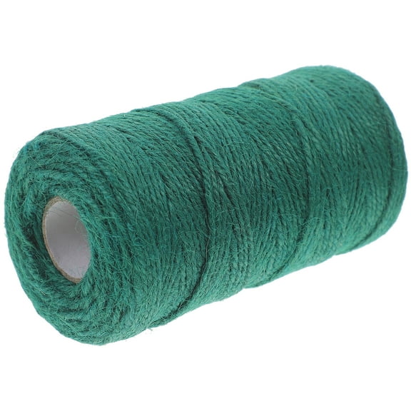 Gift Wrap Twine Wire Spool Bailing Jute Rope Decoration Green