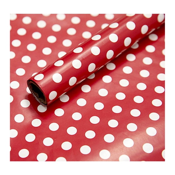 Gift Wrapping Paper 19.6 Inch X 27.5 Inch Polka Dot Pattern for Christmas Valentine's Day Birthday Holiday Party Decor