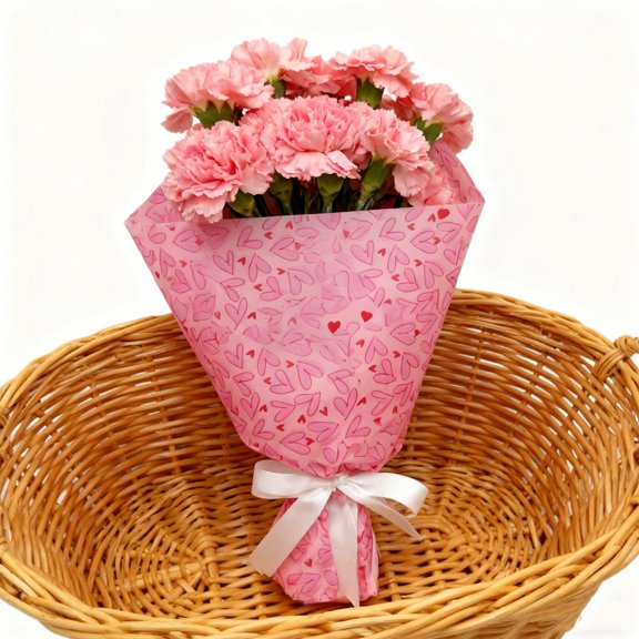 Gift Wrapping Paper 50 Sheets Heart Patterns Holiday Christmas Birthday Present Wrap Packing Material for Family Party(B)