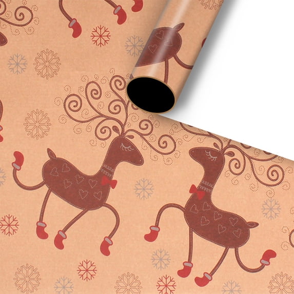 Gift Wrapping Paper,Kraft Paper Wrapping Paper Christmas Gift Paper Gift Paper Vintage Floral Paper Wrapping Paper