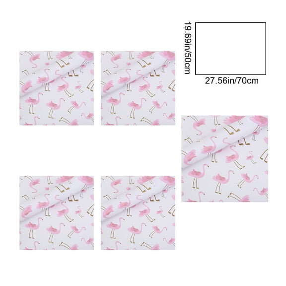 Gift Wrapping Paper For Multi Holiday Decoration, 5PC Pink Themed 50x70cm Sheets, Premium Paper Material, Suitable For Packaging Gifts Bouquets Books Party Supplies