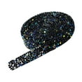 thumbnail image 1 of Gift Wrapping Paper Plastic Crystal Rhinestone Ribbon Roll, Self-Adhesive Diamond Craft Tape for Wedding Cake Birthday Decor,36.4"X0.4", 1 of 2